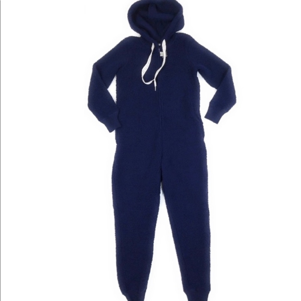 Blue‎ Aerie Naughty-ish  Sherpa Onesie Women Size Small - Picture 3 of 4